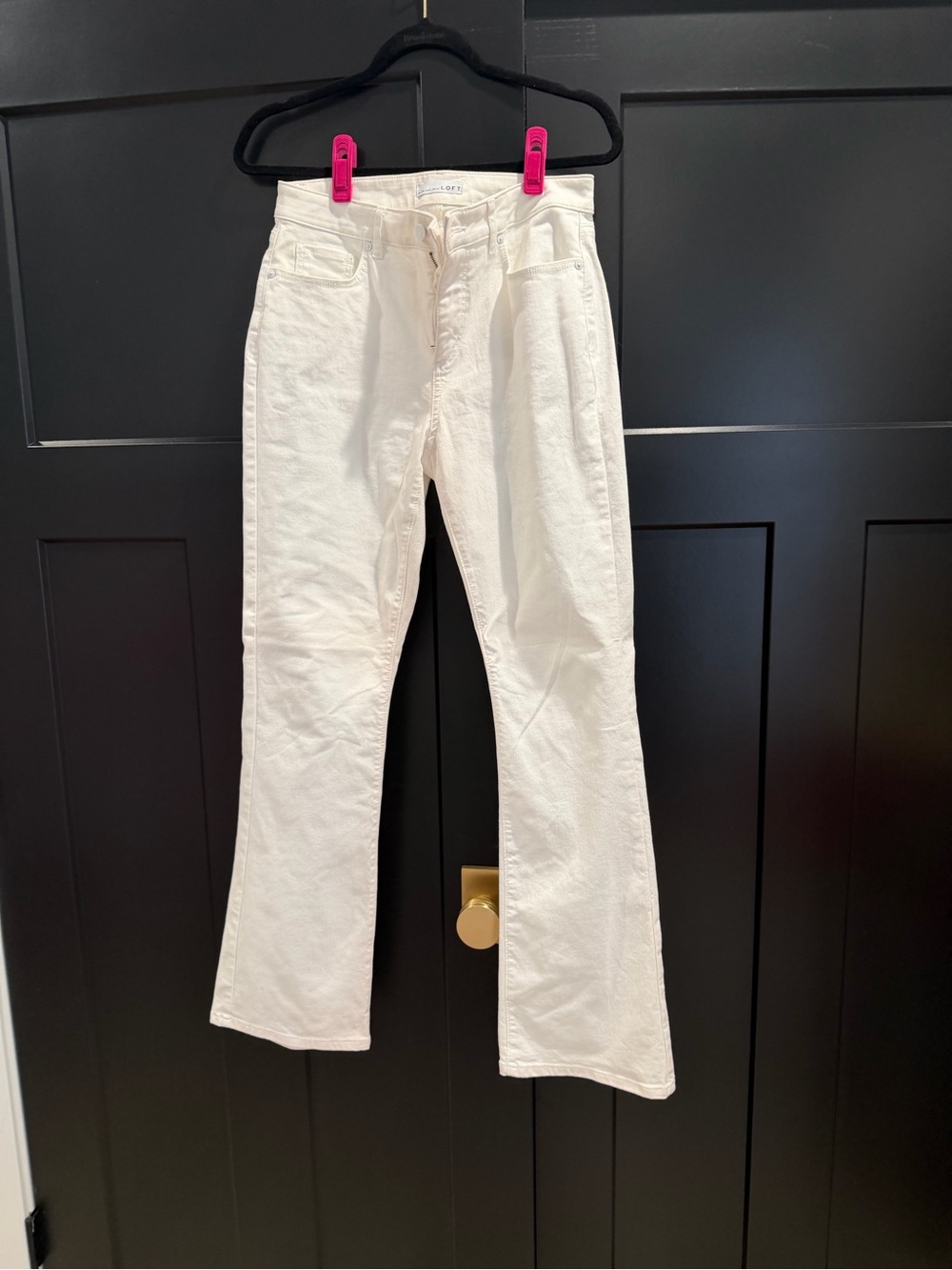 LOFT White Flare Jeans